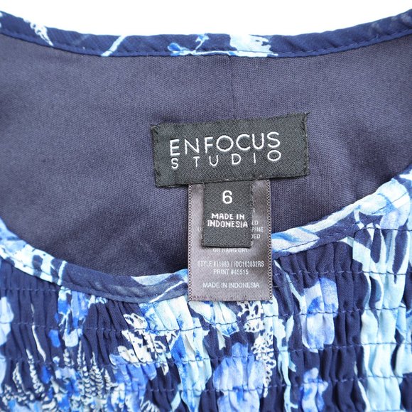 Enfocus Studio Blue Dress Size 6 - Picture 4 of 9